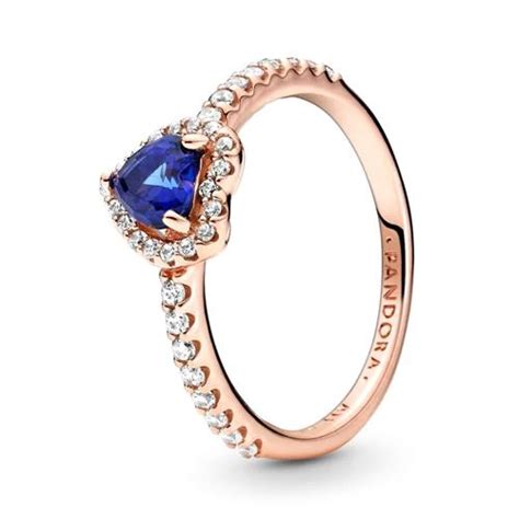 ROSE Herzring für Damen mit Zirkonia Pandora Hearts Ring Fit Ring