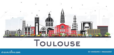 Toulouse Skyline Silhouette. Cartoon Vector | CartoonDealer.com #231978585