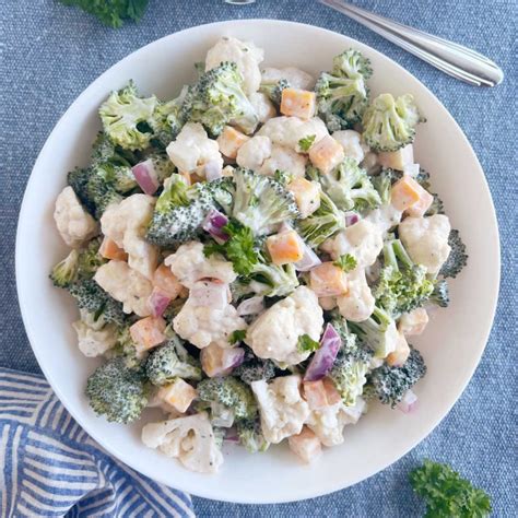 Easy Broccoli Cauliflower Salad Recipe Meatloaf And Melodrama