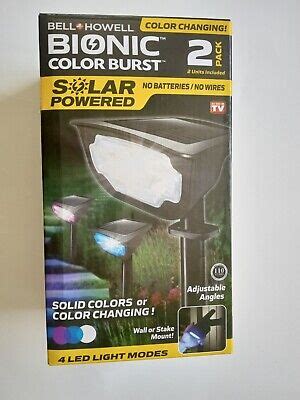 Bell Howell Bionic Color Burst Solar Powered Outdoor Color Changing