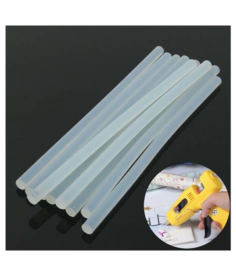 Lunar 7mm Hot Melt Transparent Glue Sticks For Mini Glue Gun Pack Of