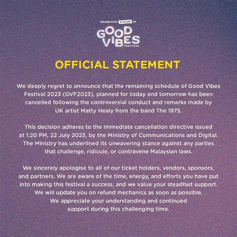 Good Vibes Festival Organiser Apologise Said Will Refund Ticket Holders