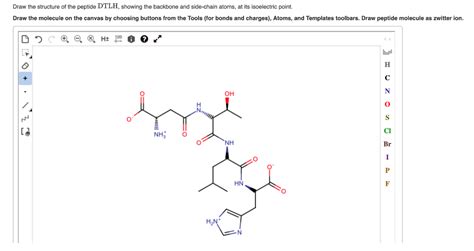 Solved Draw The Structure Of The Peptide Dtlh Showing The Chegg