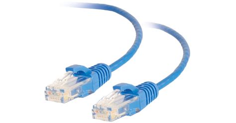 C2g Rj45 Male To Rj45 Male Slim Cat 6 Patch Cable 3 Blue