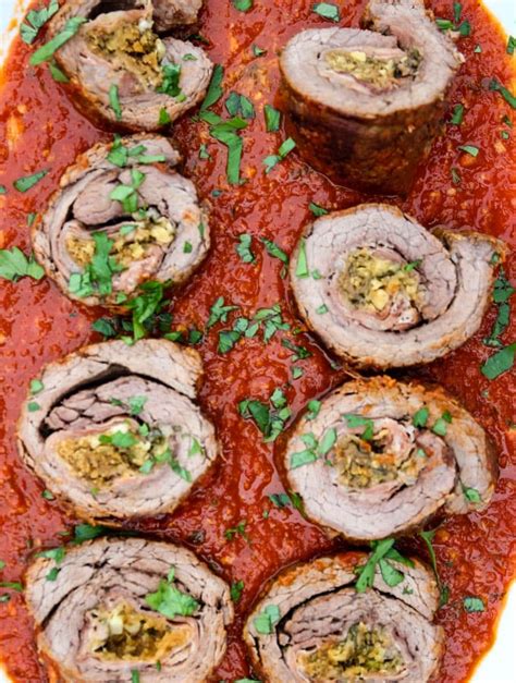 Authentic Italian Stuffed Braciole Recipe Deporecipe Co