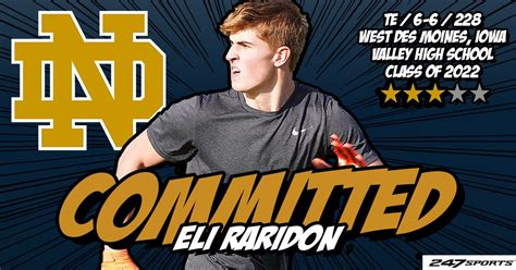 Breaking Tight End Eli Raridon Commits To Notre Dame