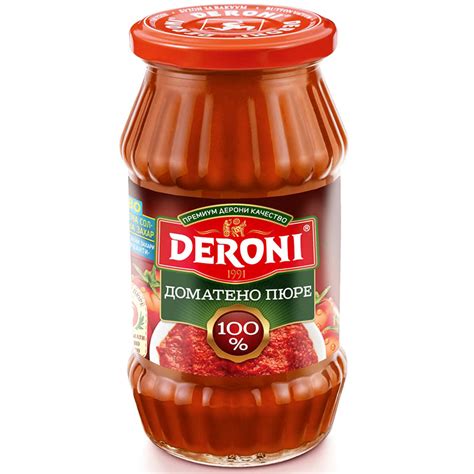 Доматено Пюре Deroni 510 г с цена от 3,89 лв. онлайн с доставка до твоя ...