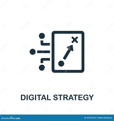 Digital Strategy Icon Simple Element From Content Marketing Collection