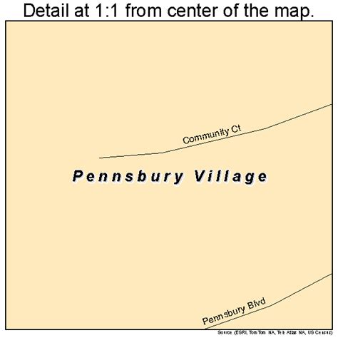 Pennsbury Village Pennsylvania Street Map 4259152