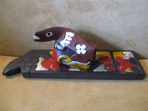 This Is A Very Unusual Hand Carved Wooden Game