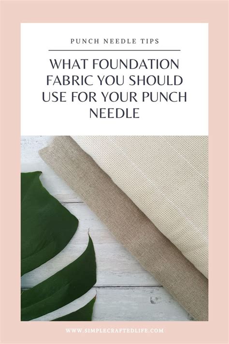 The Words Punch Needle Tips What Foundation Fabric You Should Use For