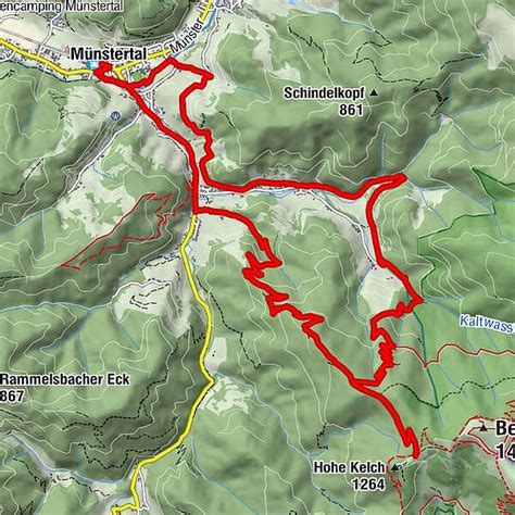 Aufstieg von Münstertal zum Hohkelchsattel und via Teufelsgrund zurück