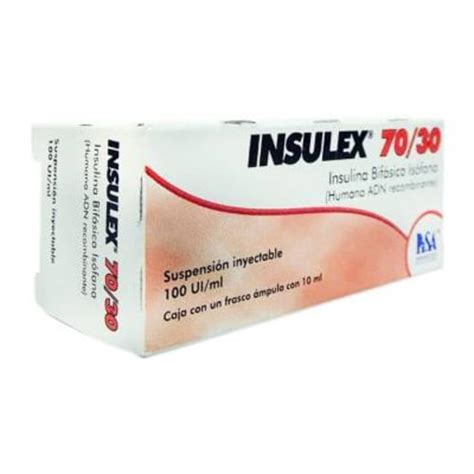 Insulex 100 UI ml solución inyectable 10 ml Bodega Aurrera Despensa a