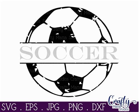 Soccer Svg Distressed Soccer Ball Svg By Crafty Mama Studios