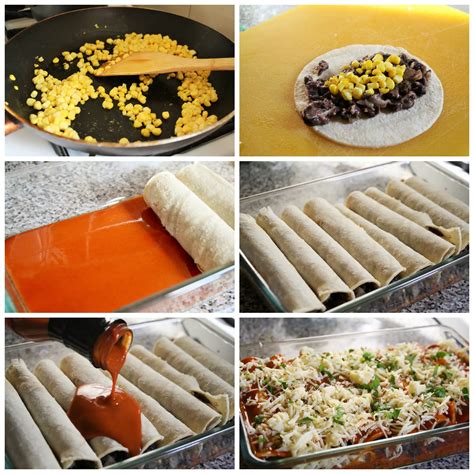 Black Bean And Corn Enchiladas The Tasty Bite