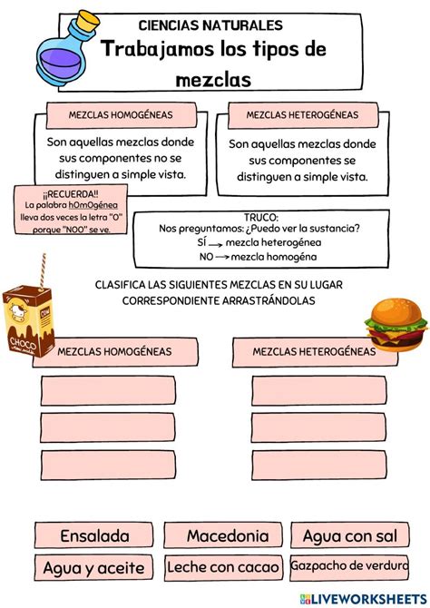 Ficha Online De Mezclas Para Cuarto De Primaria Puedes Hacer Los