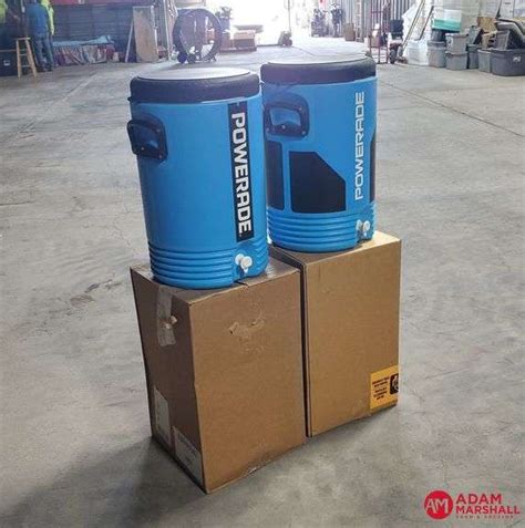 2 Powerade 5 Gallon Drink Coolerdispensers Nib Adam Marshall
