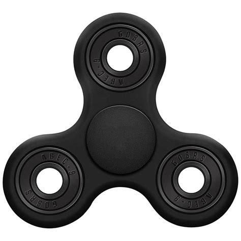 Ceramic Bearing Tri POM Frame Fidget Spinner Black