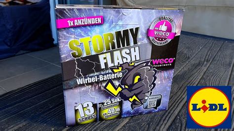 WECO STORMY FLASH BATTERIE 13 99 Lidl YouTube