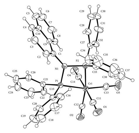 An Ortep Diagram Of Complex 1 Showing An Atom Numbering Scheme Thermal Download Scientific