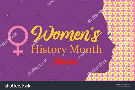 Womens History Month Celebrated During March เวกเตอร์สต็อก ปลอดค่าลิขสิทธิ์ 1639081321