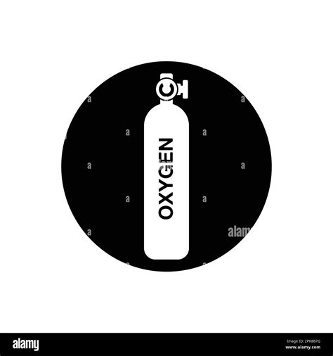 Oxygen Cylinder Icon Rounded Button Style Editable Vector Eps Symbol