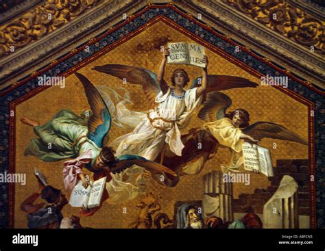 Angels Ceiling Mural Vatican Museum Rome Italy Stock Photo Alamy