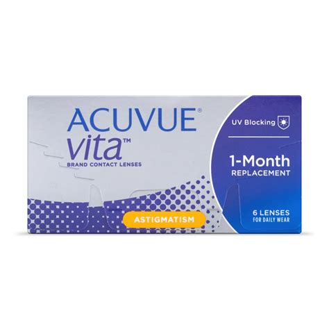 Acuvue Vita For Astigmatism עדשות צילינדר חודשיות Buyoptic