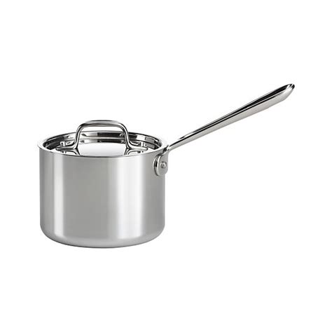 All-Clad ® Stainless 2 qt. Saucepan with Lid | Crate and Barrel