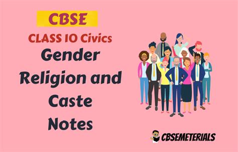 Gender Religion And Caste Class 10 Notes Class 10 Civics Chapter 4