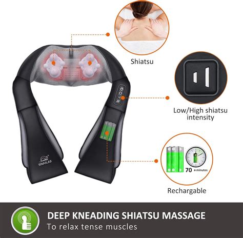 Buy Snailax Cordless Neck Back Massager And Cordless Hand Massager