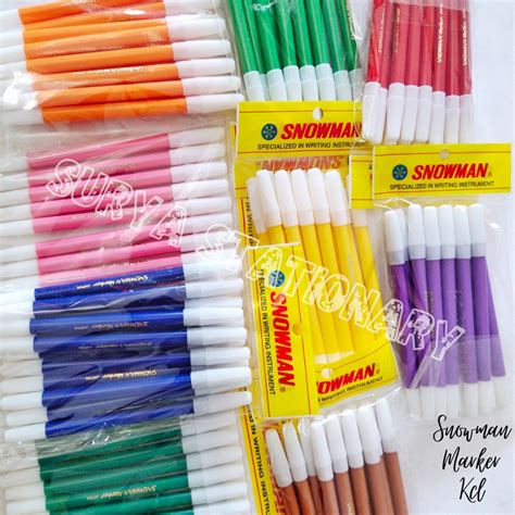 Jual Lsn Snowman Marker Kecil Lusin Marker Pencil Pcs Spidol