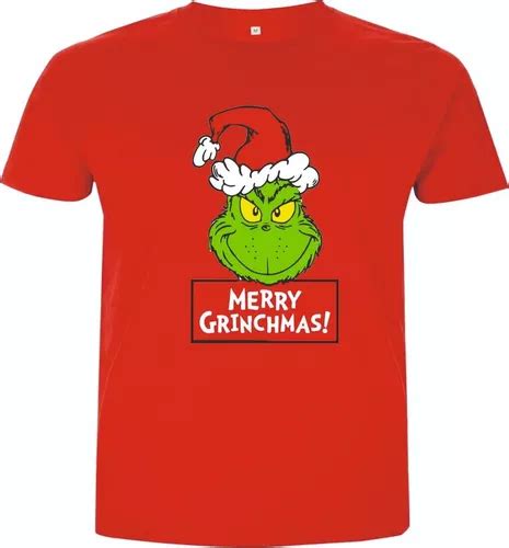 Camisetas Navide As El Grinch Merry Christmas Adultos Ni Os Env O Gratis