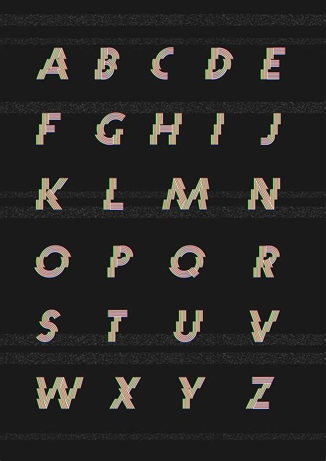 Video Tape Effect Font on Behance