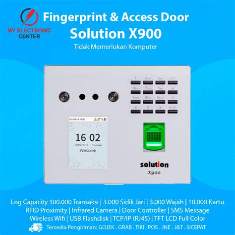 Jual Fingerprint Solution X900 Mesin Absensi Sidik Jari Kantor Bank