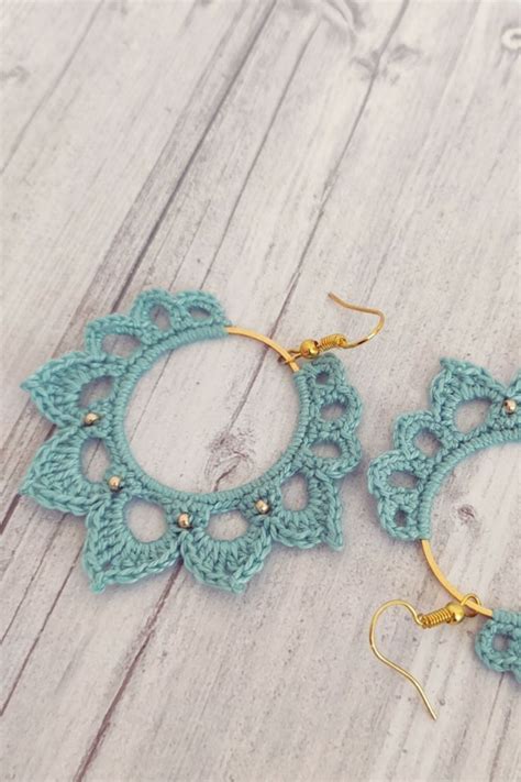 Crochet Earrings Pattern Crochet Jewelry Patterns Crochet Flower