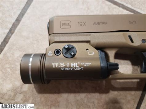 Armslist For Sale Unfired 9mm Glock 19x With A Streamlight Tlr 1 Hl