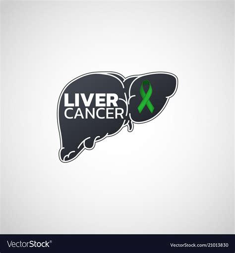 Liver Cancer Logo Icon Royalty Free Vector Image