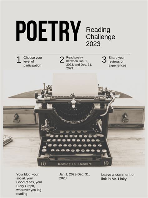 2023 Poetry Reading Challenge