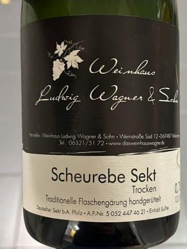 Ludwig Wagner Sohn Scheurebe Sekt Trocken Vivino US