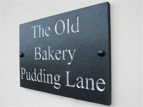 Large Deep Engraved Slate House Signs 60cm