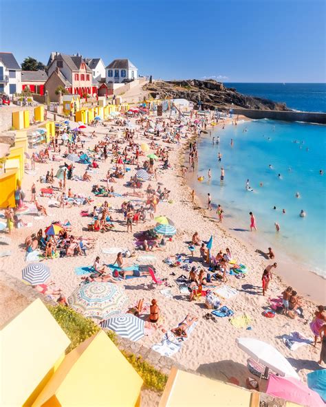 Plage Saint Michel Batz Sur Mer Presqu Ile Guerandaise Bretagne