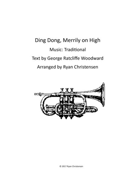 Ding Dong Merrily On High Sheet Music Traditional Brass Ensemble