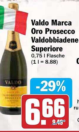 Valdo Marca Oro Prosecco Valdobbiadene Superiore Angebot Bei Aez