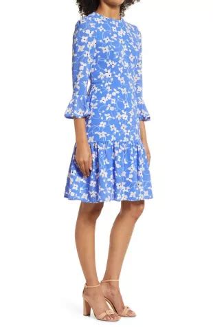 Eliza J Floral Print Flounce Dress