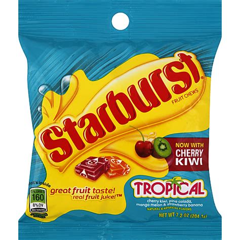 Starburst Tropical Fruit Chews Candy Bag 7 2 Ounce Pantry Foodtown