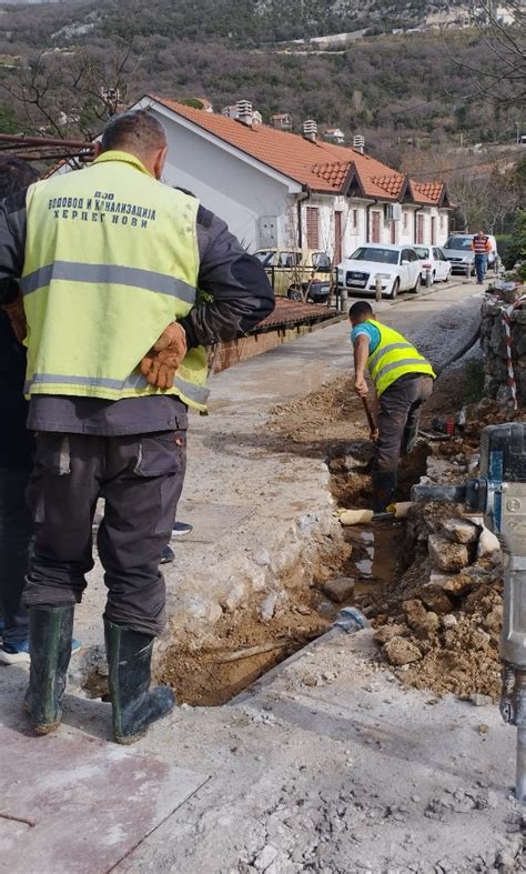 Radovi na rekonstrukciji vodovodne mreže na Podima Vodovod i