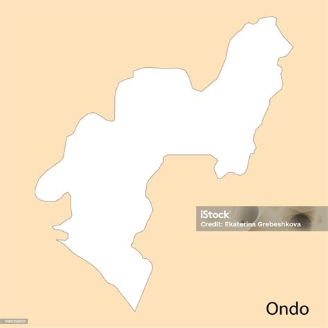 High Quality Map Of Ondo Is A Region Of Nigeria Stock Illustration Download Image Now