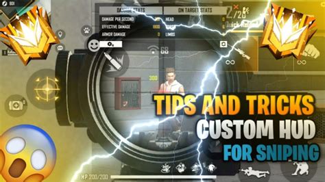 Top 3 Custom Hud For Sniping Garena Free Fire YouTube