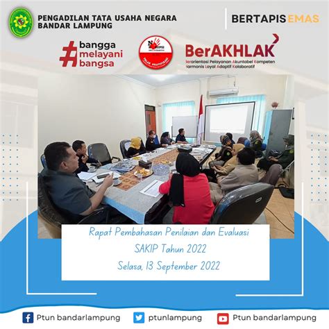 Rapat Pembahasan Penilaian Dan Evaluasi SAKIP Tahun 2022 Pengadilan